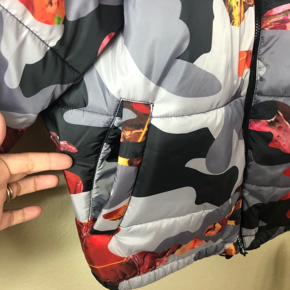 Artistix || Men’s Camouflage Puffer Jacket Coat - Picture 6 of 9